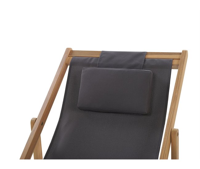 Beliani Tumbona AVELLINO Blanco/ Beige