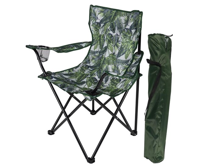 2 Sillas Plegables para exterior de Camping Verde
