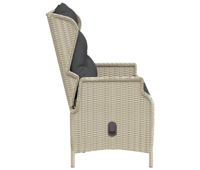 Banco De Jardín De 2 Plazas 112x84 Gris