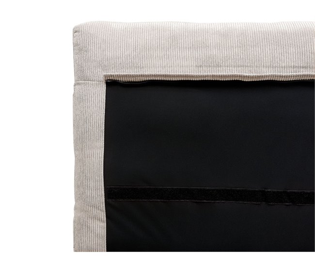 Beliani Cama con somier Pana MELLE 175x240 Beige