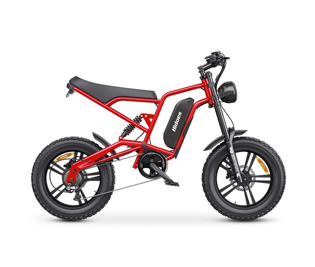Hidoes HD-B6 Bicicleta Eléctrica - Motor 1200W Batería 48V15.6AH Rojo