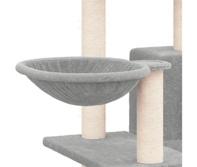 Árbol Para Gatos Gris Claro