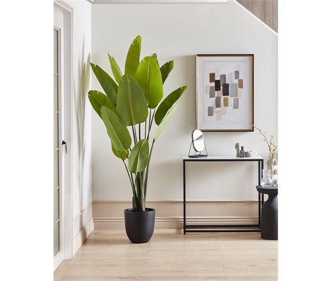 Beliani Planta artificial ÁRBOL BANANA Verde