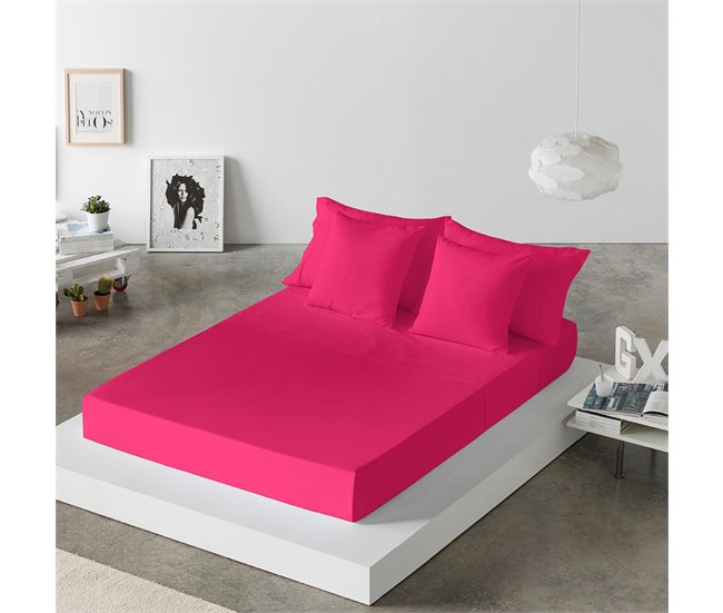 Sábana bajera CASUAL Fucsia