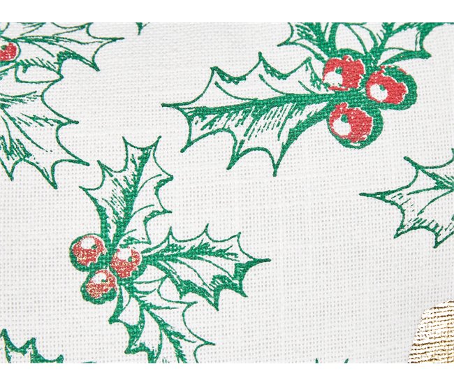 Beliani Cojín decorativo ZAMIA Blanco/ Beige