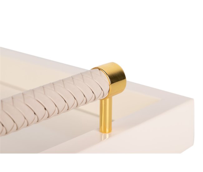 Bandeja Mdf / Acero Inox Beige