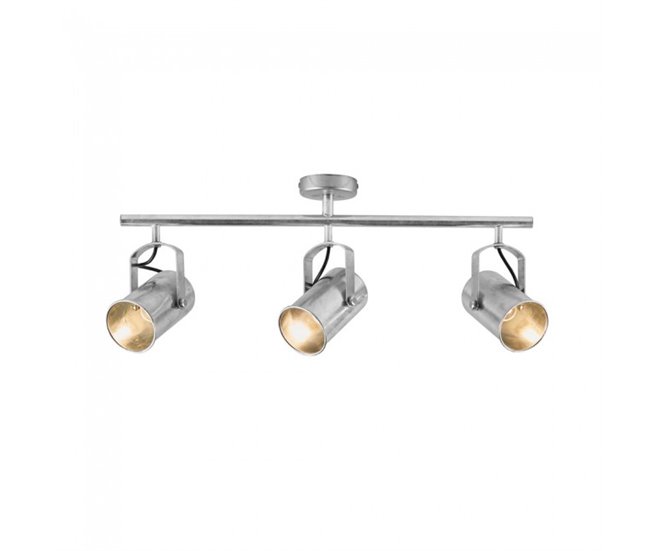 Regleta de techo Porter (3 luces) Metal Retro - Vintage Gris