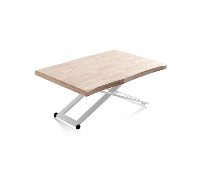 Mesa de centro elevable Lada Fit 80x120 Blanco