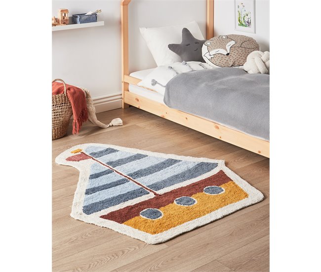 Beliani Alfombra para niños SPETI Multicolor