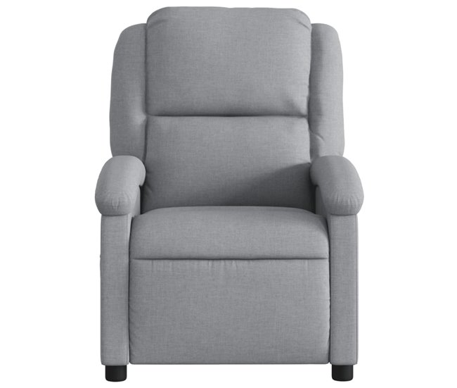 Sillón Reclinable De Masaje Gris Claro