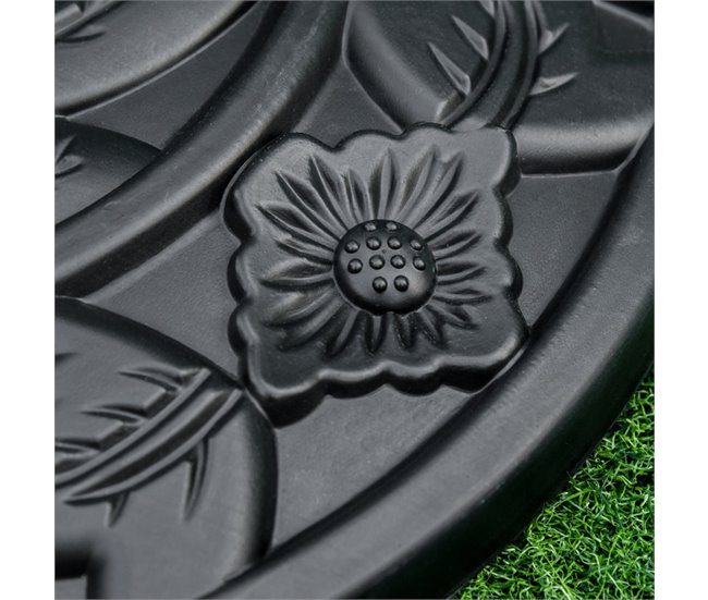 Base de Sombrilla HDPE y cemento Outsunny 50x32 Negro