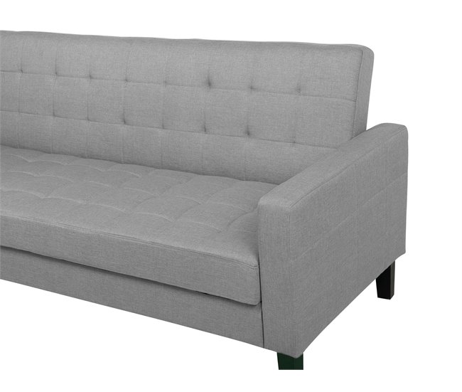 Beliani Sofá de 3 plazas Poliéster VEHKOO Azul