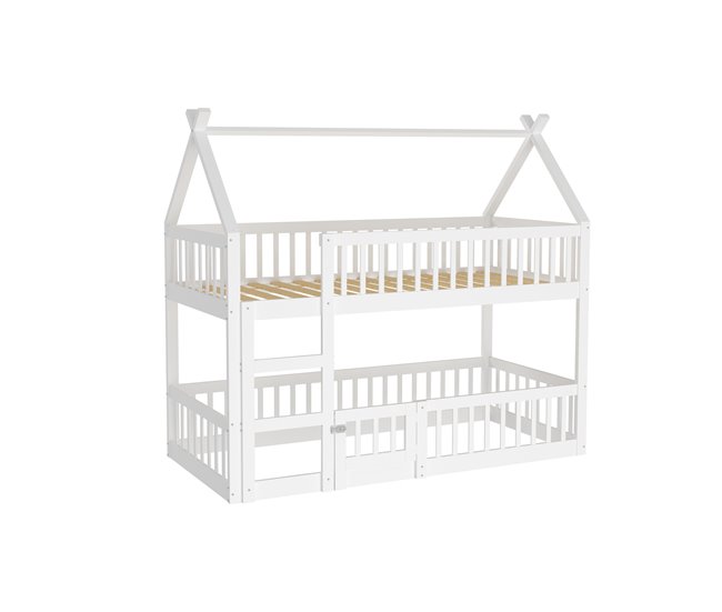 Cama litera 95x205 Blanco