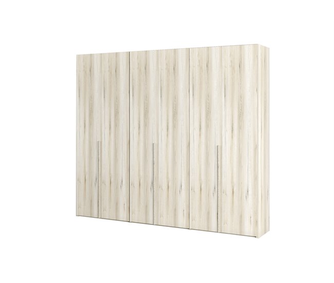 Armario BERGEN puertas batientes 240x238cm blanco Blanco Veta