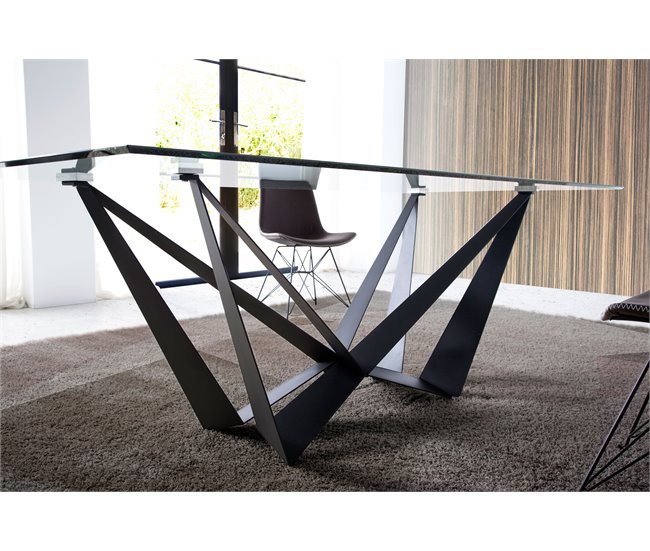 Mesa de Comedor Rectangular - Modelo CALA Transparente