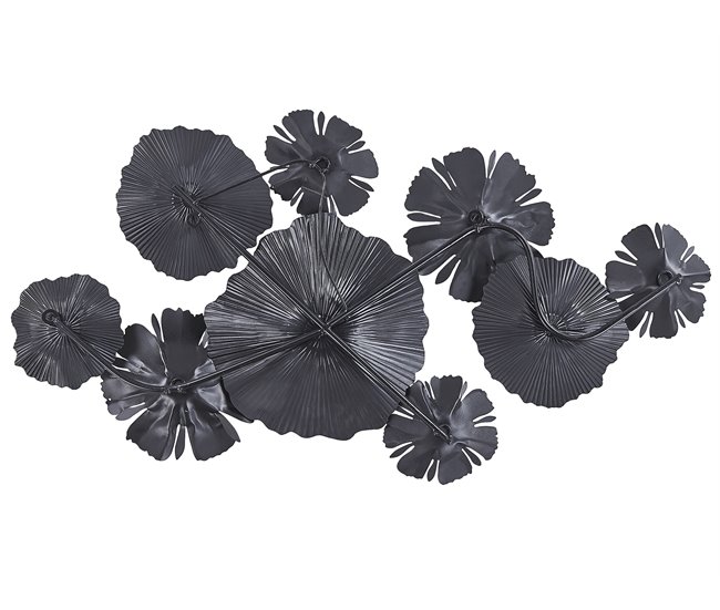 Beliani Decoración de pared POTASSIUM Gris Oscuro