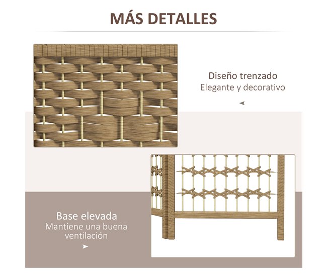 Biombo Bambú, Papel HOMCOM, hogar - decoración Marron