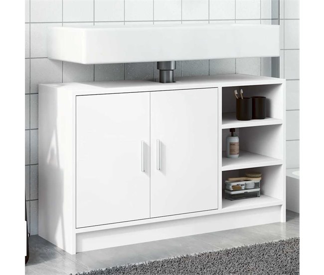 Armario De Lavabo Blanco