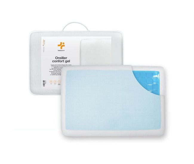 Almohada Rectangular Gel Refrescante Doble Cara Blanco