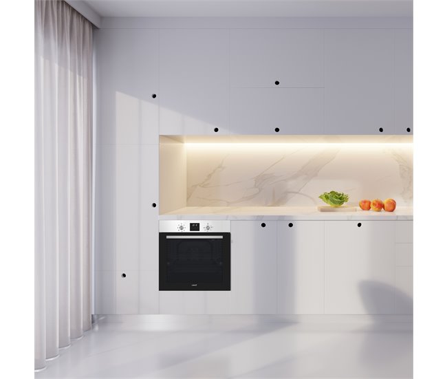 Horno multifunción de fácil limpieza CATA MDS 8007 X Negro/ Inox