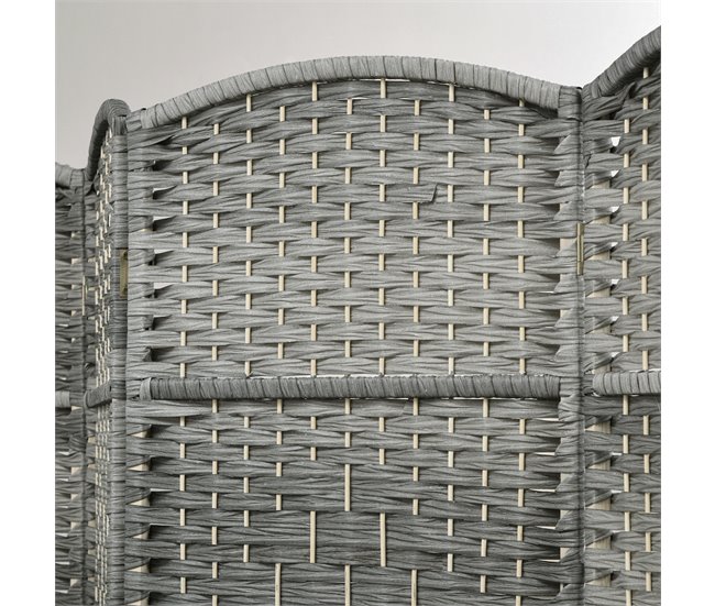 Biombo Polipropileno HOMCOM, hogar - decoración Gris