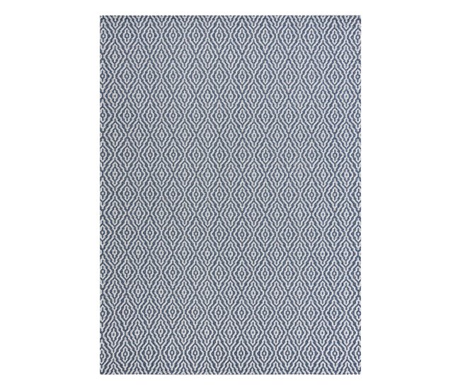 Alfombra CASA ECO sisal BOHO Diamantes 22084 75x150 Azul
