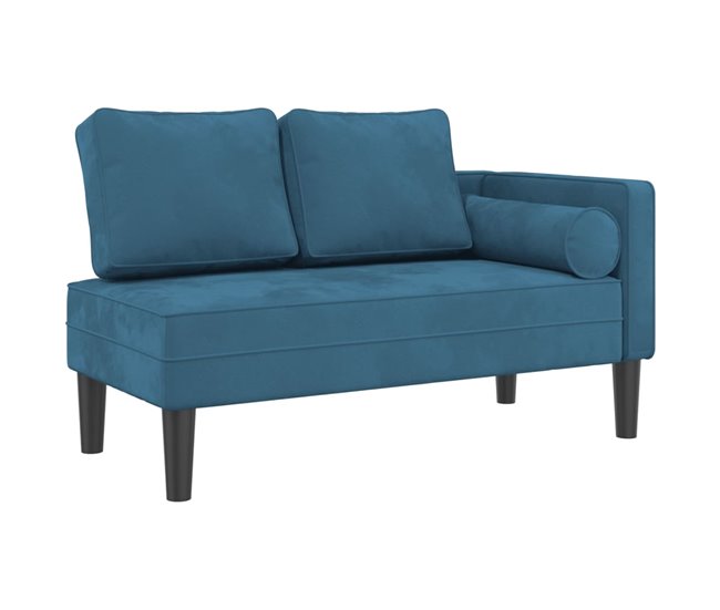 Sofá diván con cojines Azul