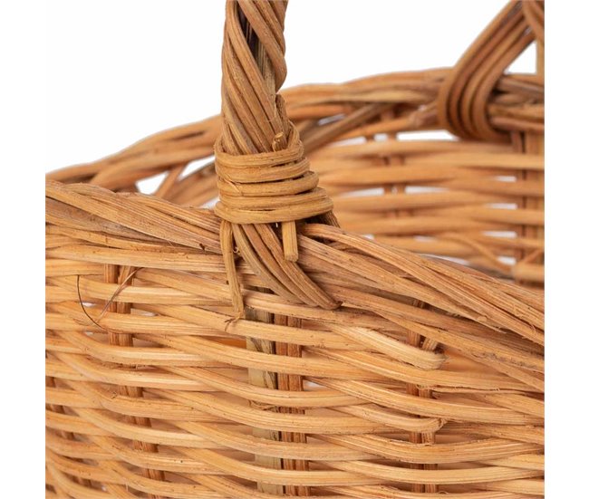 Cesta oval de medula Marron