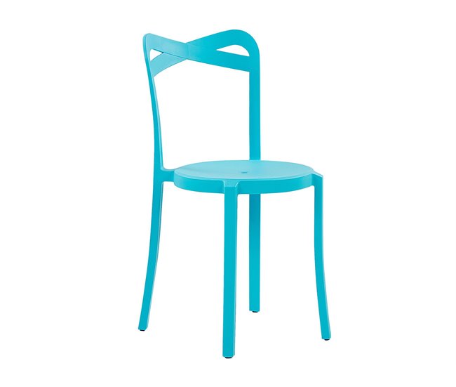 Beliani Conjunto bistro SERSALE/CAMOGLI Turquesa