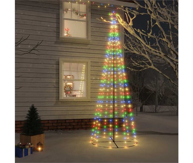 Árbol De Navidad Cónico Multicolor