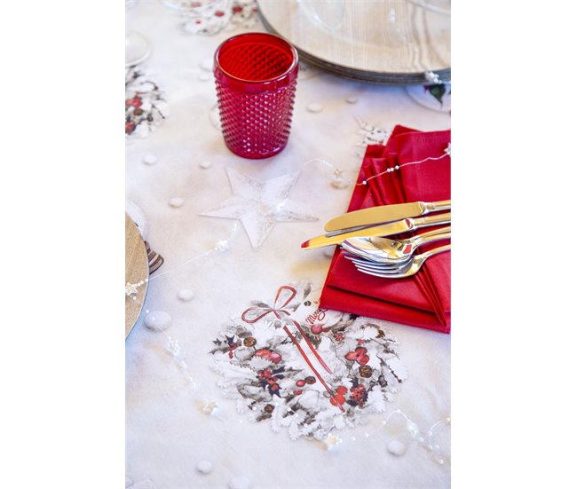 MANTEL DE NAVIDAD XMAS DAYS Blanco