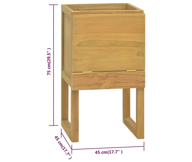 Armario De Baño 45 Madera