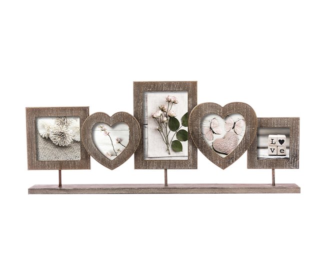 Conjunto 5 Marcos Decorativos Marron