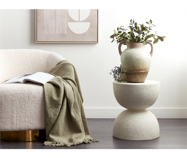 Beliani Jarrón decorativo BANTING Beige