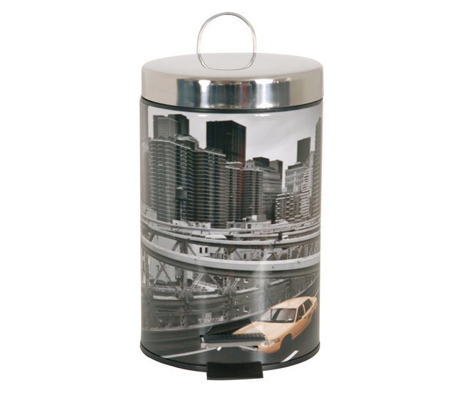 Cubo De Basura "New York" Gris