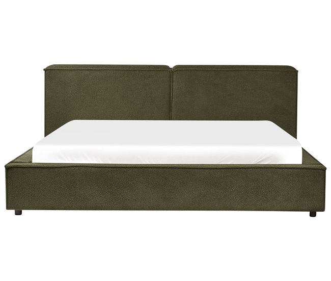 Beliani Cama Bouclé LINARDS 230x242 Blanco