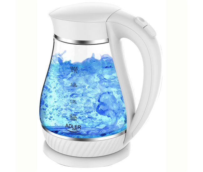 Hervidor de Agua Eléctrico Adler AD 1274W Blanco