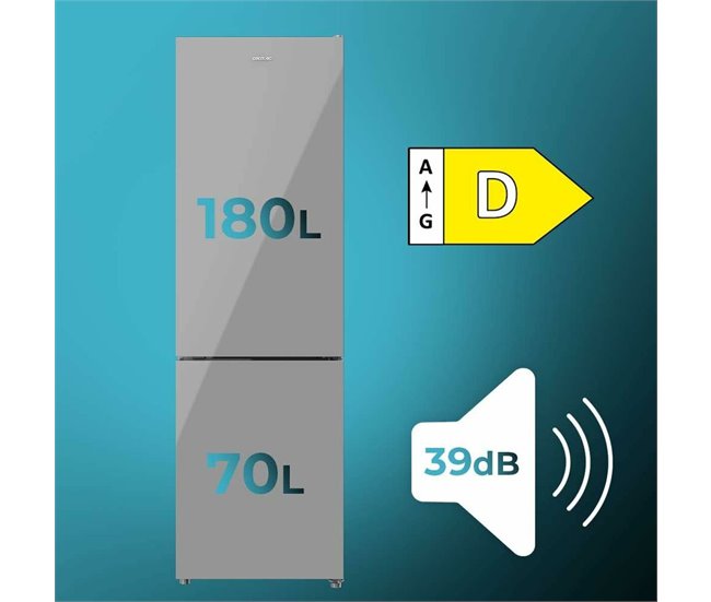Frigorífico combinado Bolero CoolMarket Combi 250 Gris