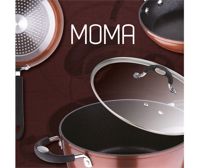 Bateria de cocina 7 piezas con juego de sartenes Multicolor