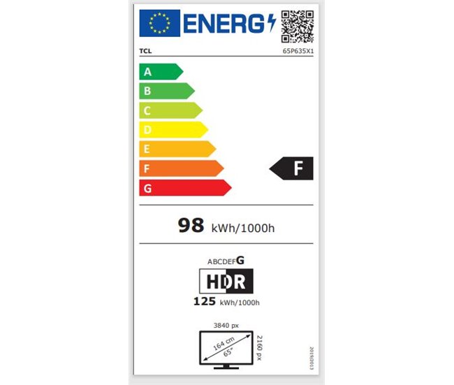 TV TCL P635 Smart TV 4K HDR Gris Oscuro