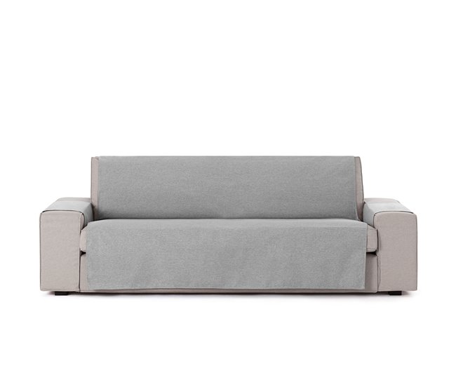 Vipalia Protector Cubre Sofá Sillón Liso Modelo Brisa Gris