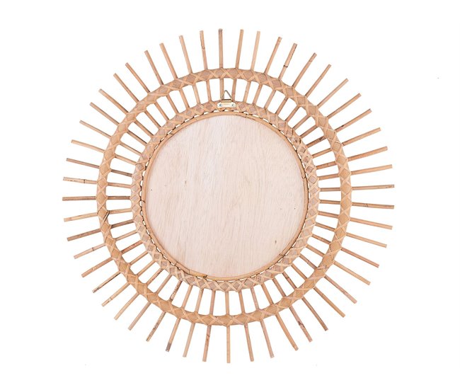 Beliani Espejo decorativo STENEN 76x3 Natural