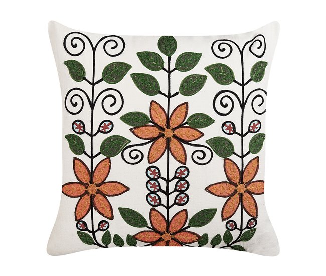 Beliani Cojín decorativo VELLORE Multicolor