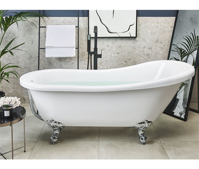 Beliani Bañera independiente CAYMAN 77x153 Azul