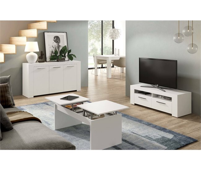Aparador efecto madera 144 Blanco