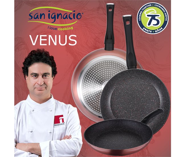 PACK DE 3 SARTENES  + BATERÍA DE COCINA DE 12PC Multicolor