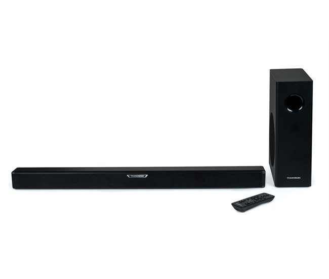 Barra de sonido con subwoofer 300W Thomson SB350BTS Negro