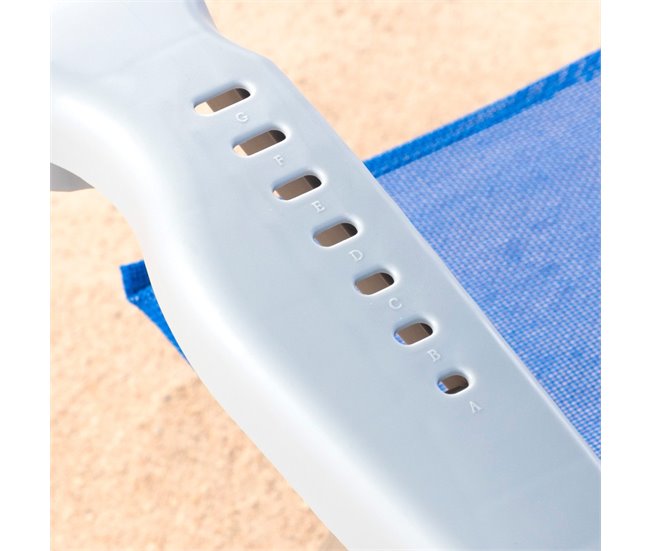 Aktive Pack de 2 sillas de playa plegables y reclinables Azul
