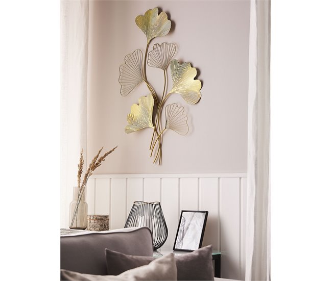 Beliani Decoración de pared INDIUM Dorado