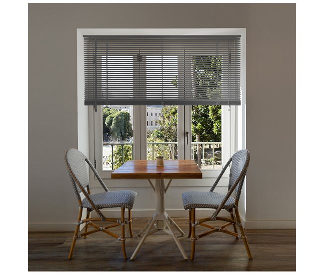Acomoda Textil – Persiana Veneciana de Aluminio para Ventana. 